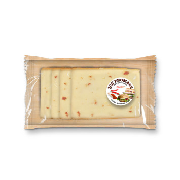 Festi-Fromage au Piment 120g pour burger et sandwich - 4 tranches de 30g