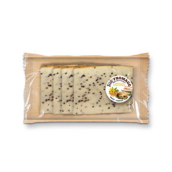 Festi-Fromage à la Moutarde 120g pour burger et sandwich - 4 tranches de 30g