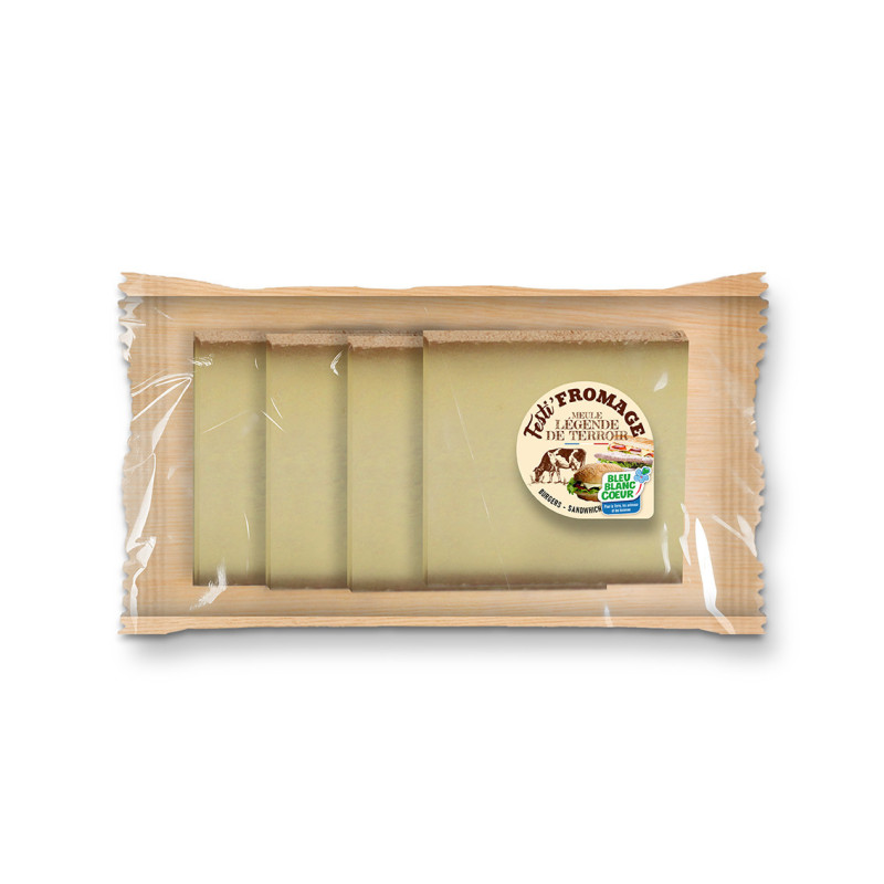 Festi-Fromage de Meule Légende 120g pour burger et sandwich - 4 tranches de 30g