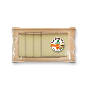 Festi-Fromage de Comté 6 mois 120g pour burger et sandwich - 4 tranches de 30g
